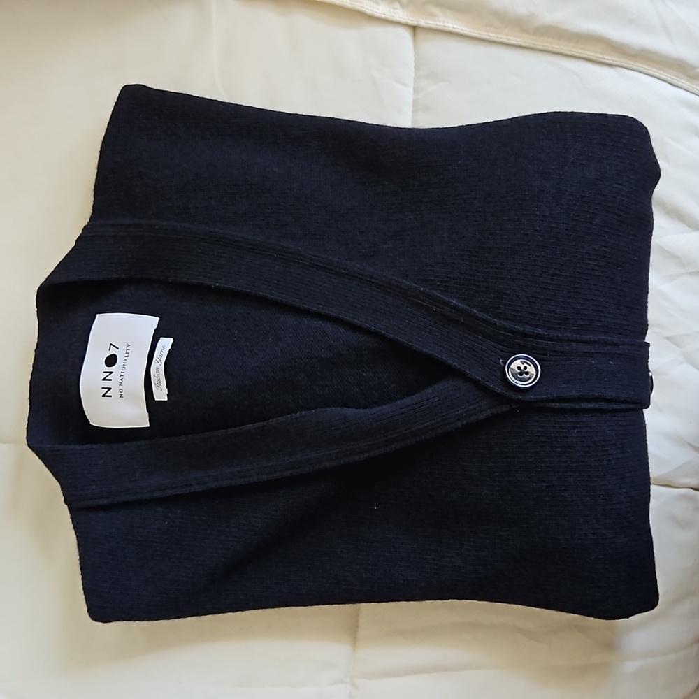 NN07 Men’s Navy Shawl Collar Cardigan